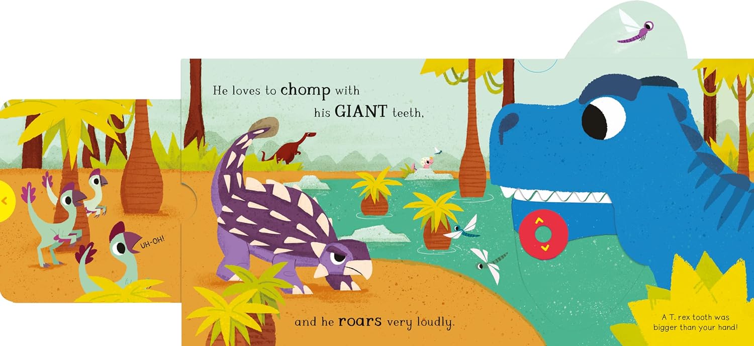 Tyrannosaurus rex: A Push Pull Slide Dinosaur Book (Hardcover)