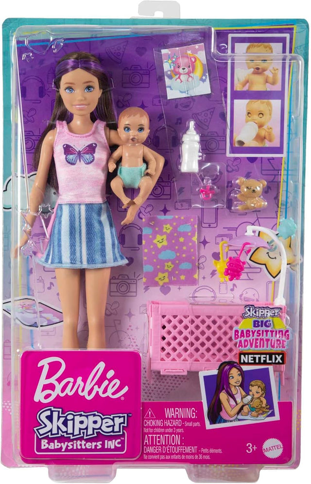 Barbie Skipper Babysitter Big Adventure Sleepy Baby Playset