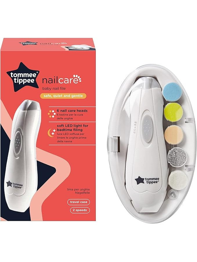 Tommee Tippee Electric Baby Nail File with Six Filing Heads