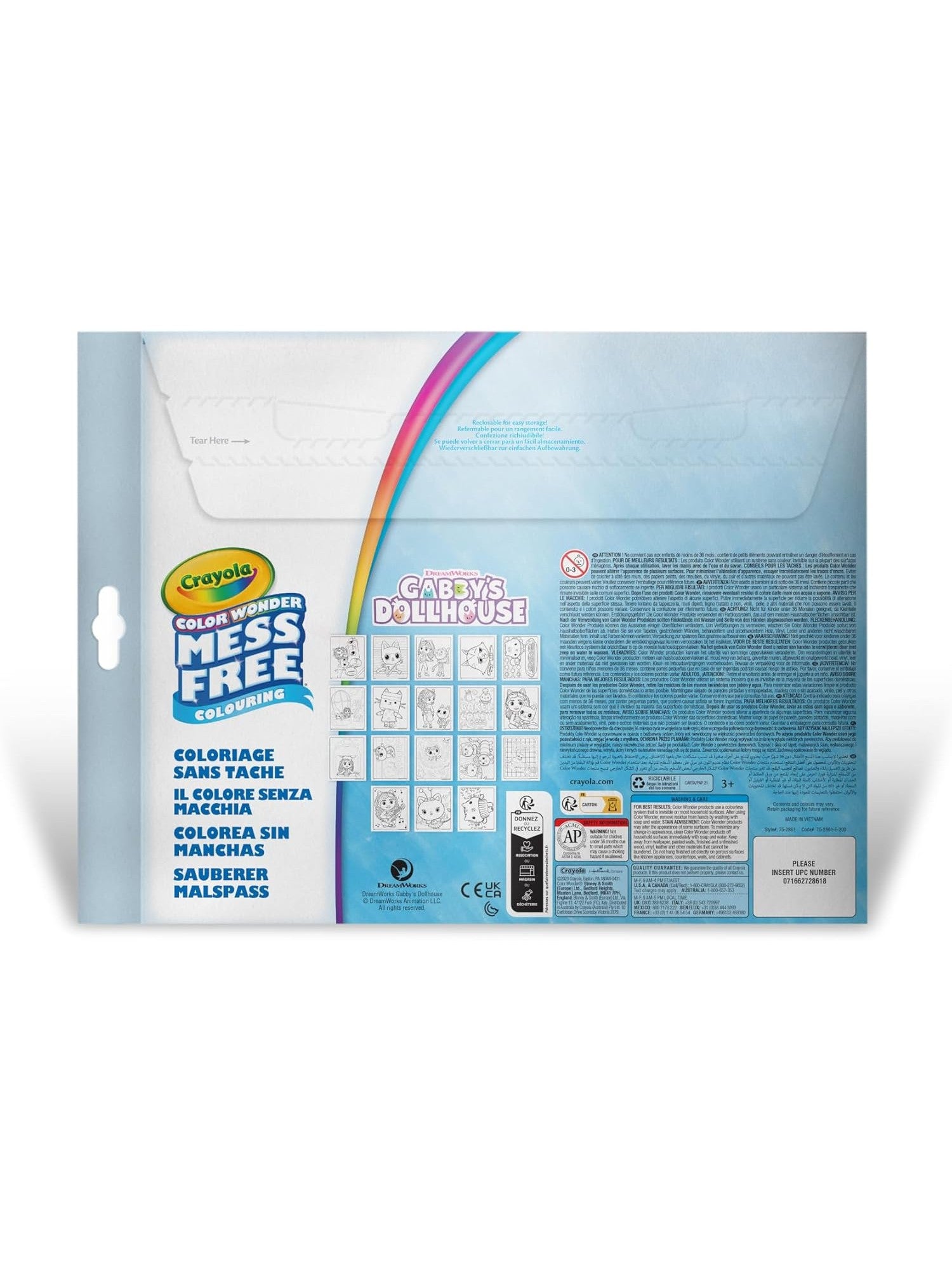 Crayola Color Wonder-Gabby's Dollhouse Mess-Free Colouring Book