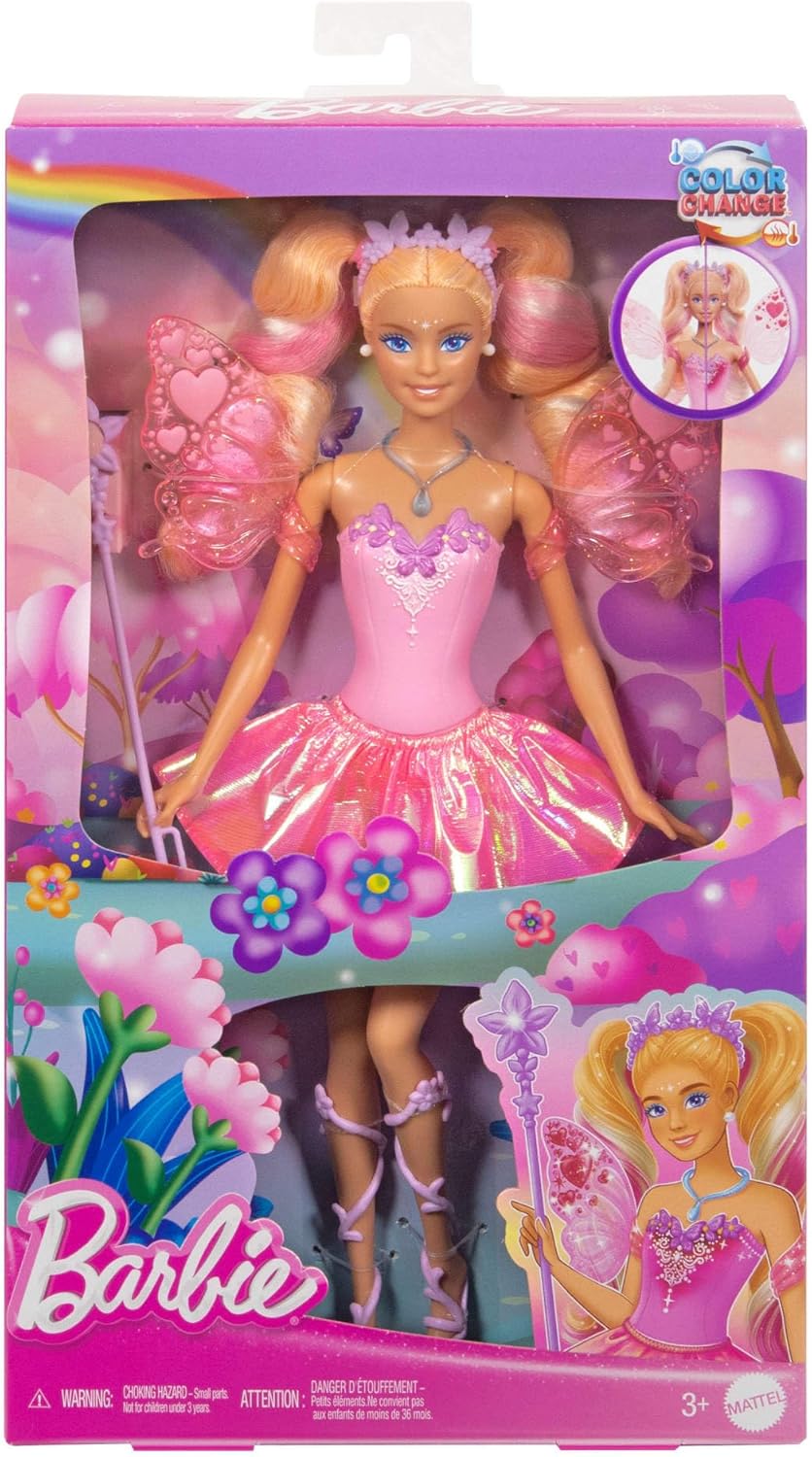 Mattel Barbie Fairy Doll with Toy Wand & Fashion Accessories