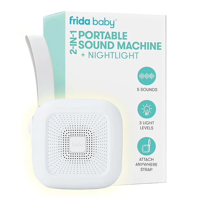 Frida baby 2-in-1 Portable Sound Machine + Nightlight - White