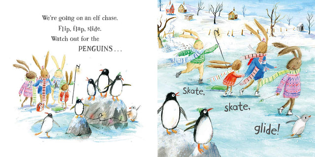 We're Going on an Elf Chase: A Lift-the-Flap Adventure - Martha Mumford and Laura Hughes (Paperback)