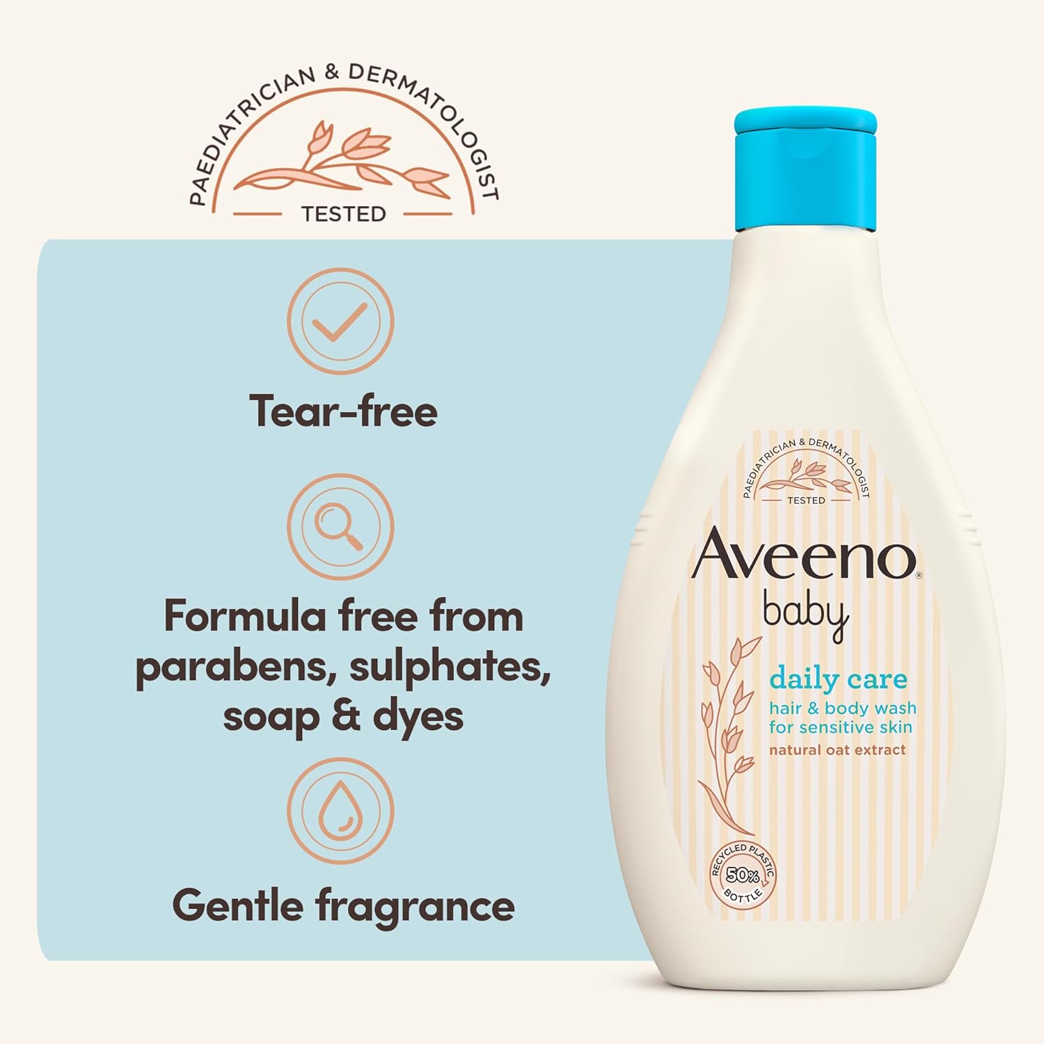 Aveeno Baby Daily Care Hair and Body Wash (1 x 400 ml)