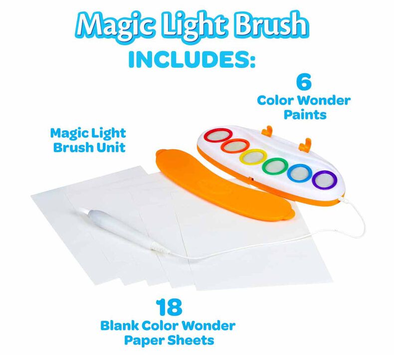 Crayola Color Wonder Magic Light Brush, Mess-Free Painting
