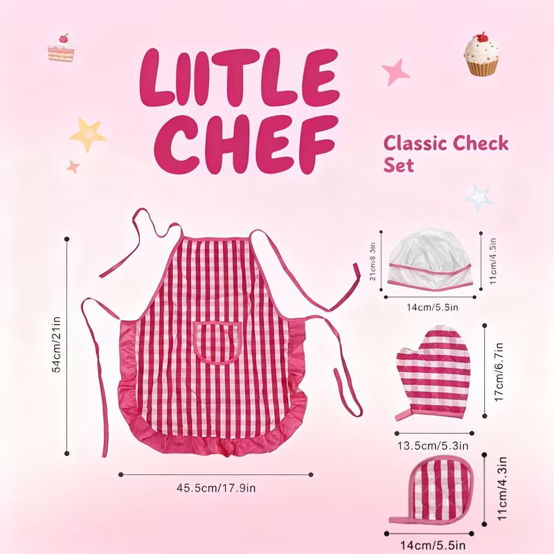 4pcs Cooking Apron Set