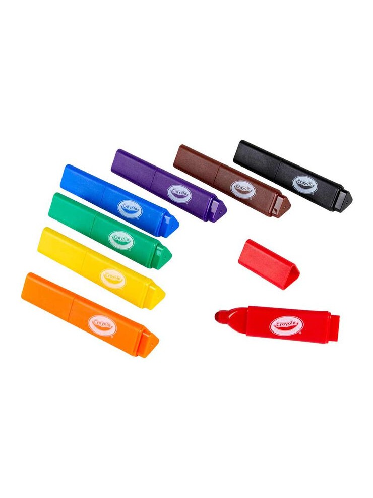 Crayola Washable Tripod Grip Markers - 8 Count