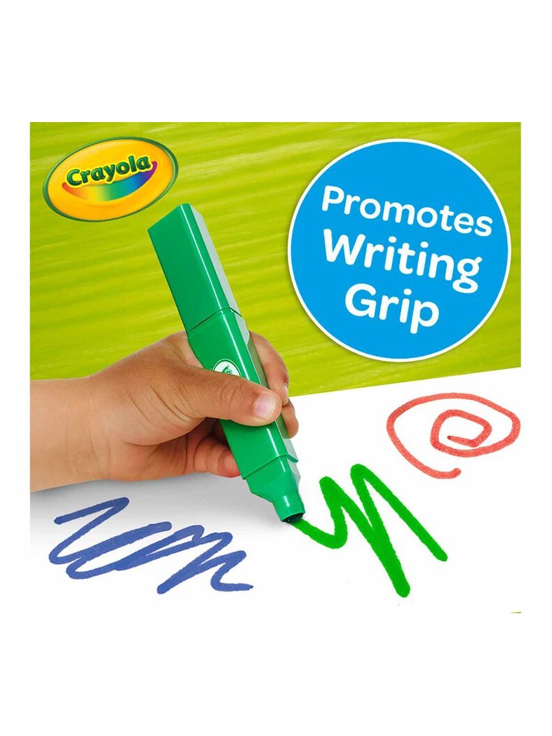 Crayola Washable Tripod Grip Markers - 8 Count