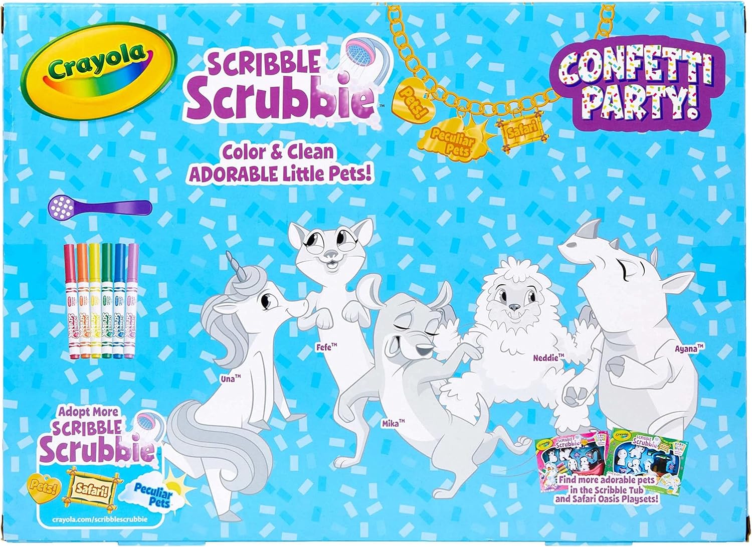 Crayola Scribble Scrubbie Pets Confetti Party Pack