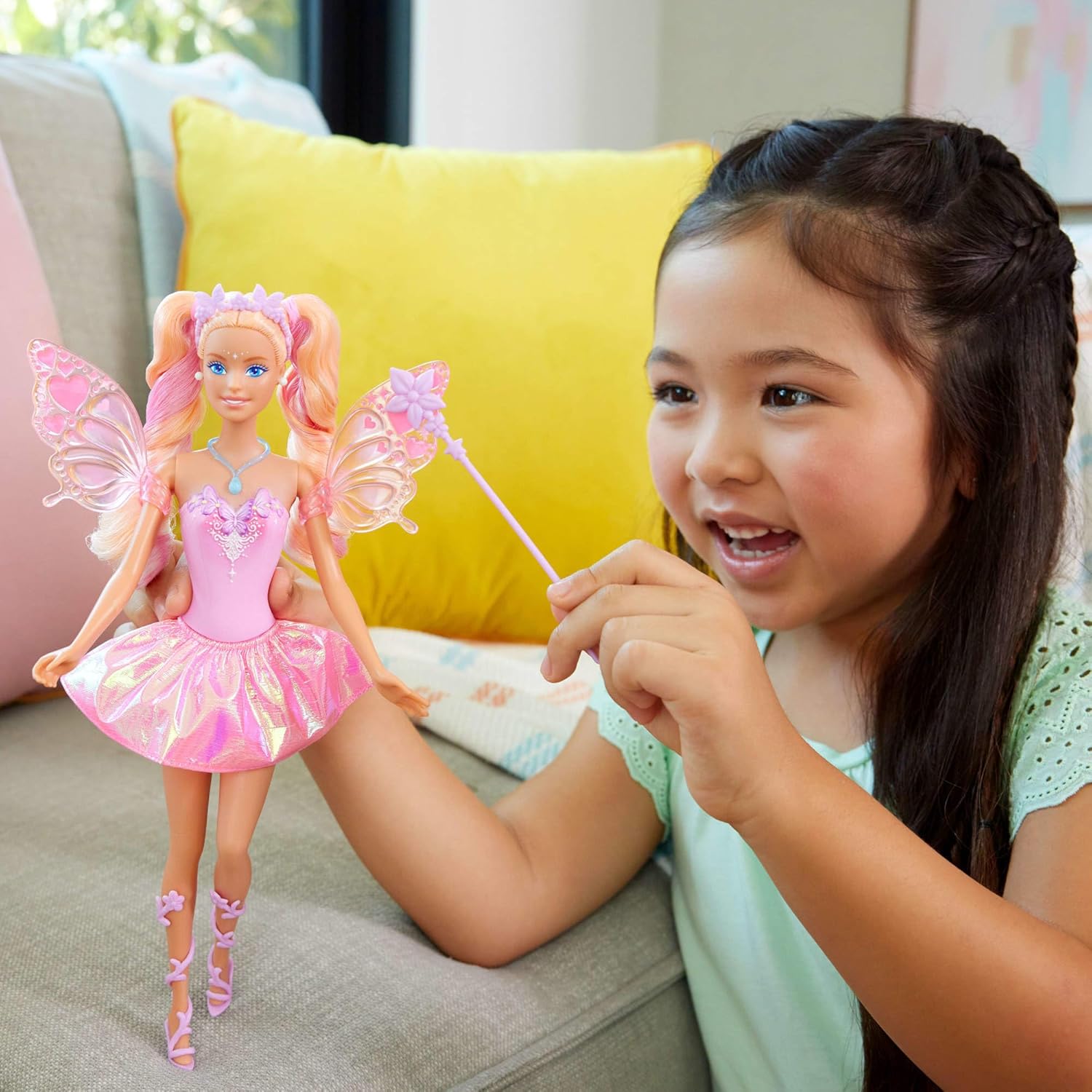 Mattel Barbie Fairy Doll with Toy Wand & Fashion Accessories
