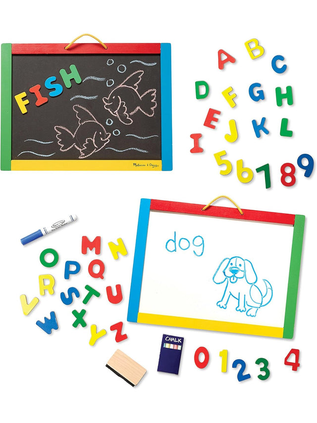Melissa & Doug Magnetic Chalkboard and Dry-Erase Board