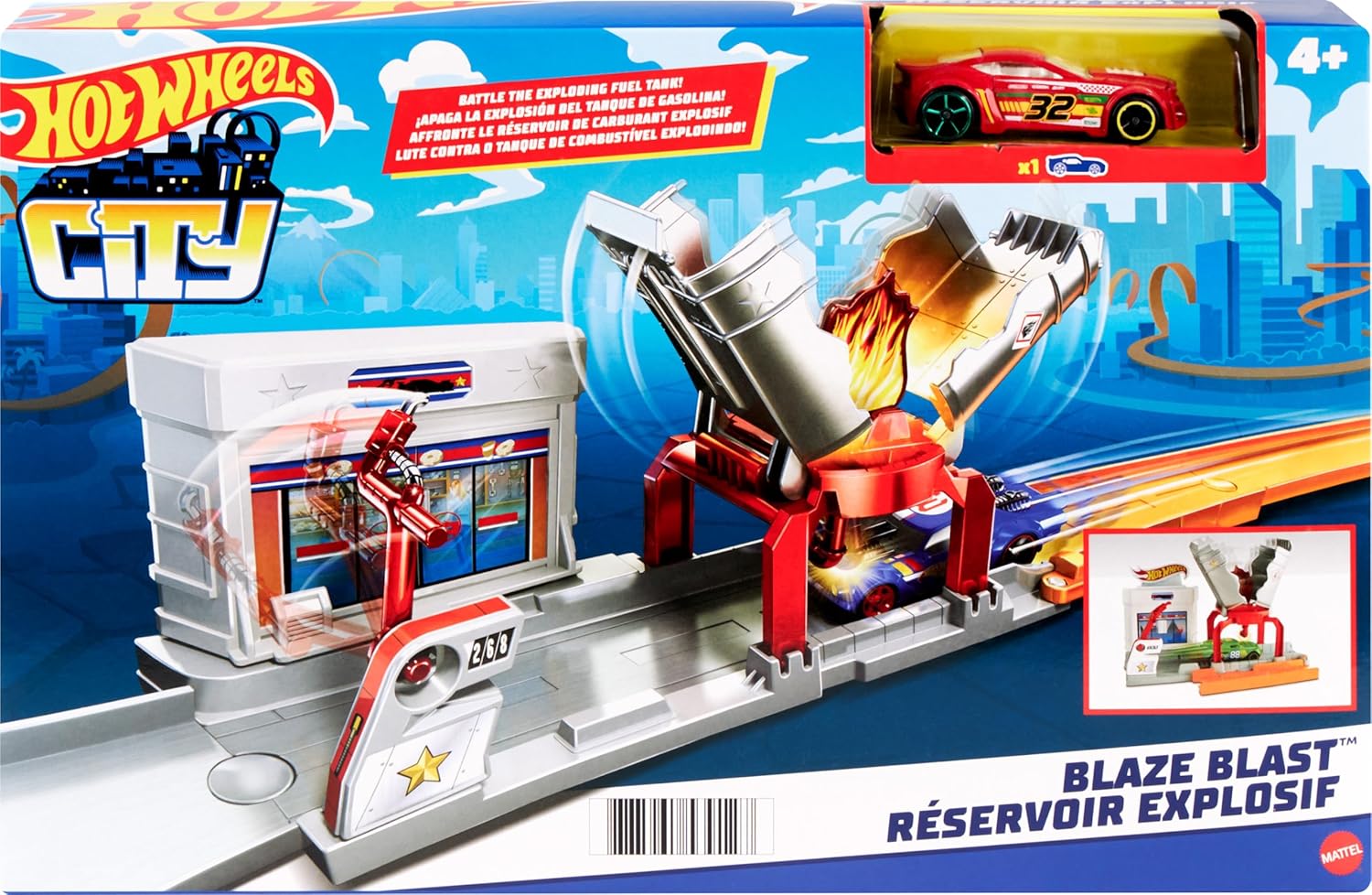Hot Wheels City Blaze Blast Explosion