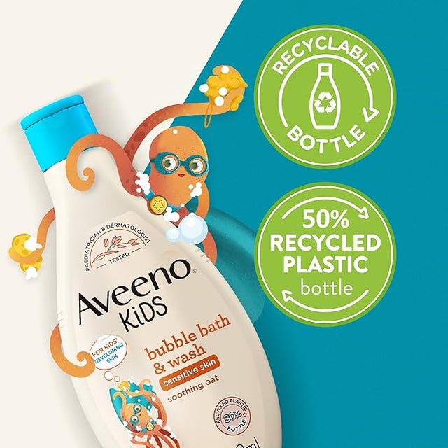 Aveeno Kids Bubble Bath & Wash - 250ml