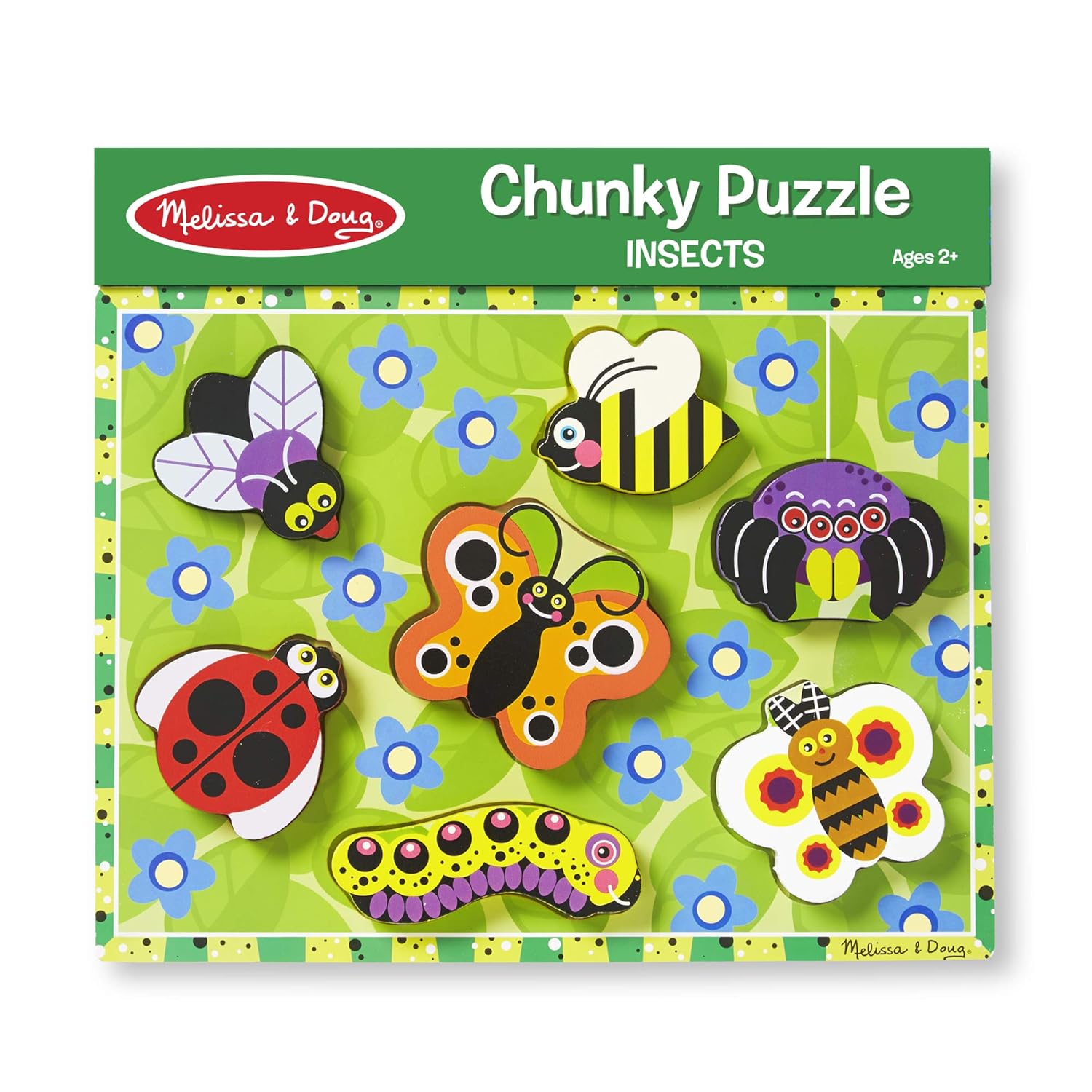 Melissa & Doug Wooden Chunky Puzzle - Insects