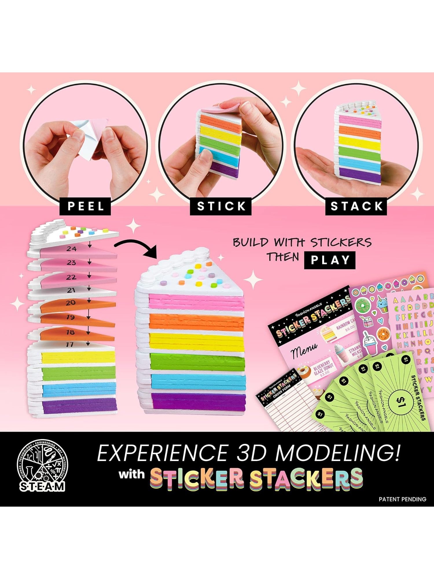 Fashion Angels Bakery Sweets Sticker Stackers