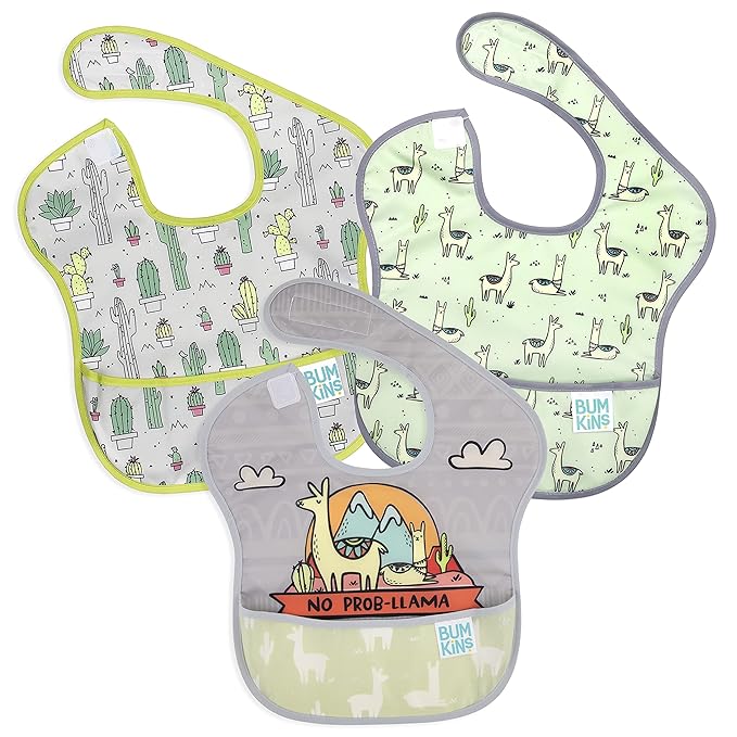 Bumkins SuperBib 3 Pack ( Available in 8 different designs)