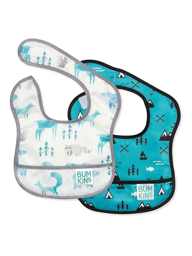 Bumkins Starter Bibs 2 Pack (Available in 7 different designs)