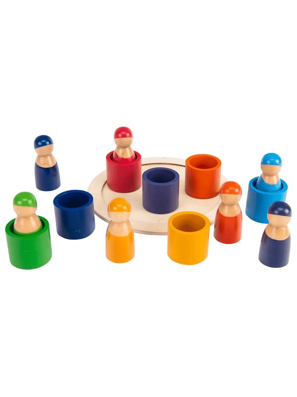 Squirrel Play Wooden Rainbow Peg Dolls