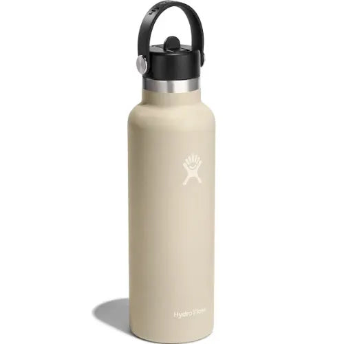 Hydro Flask 21 Oz Standard Mouth Bottle with Flex Straw Cap - 621mL (2 colors available)