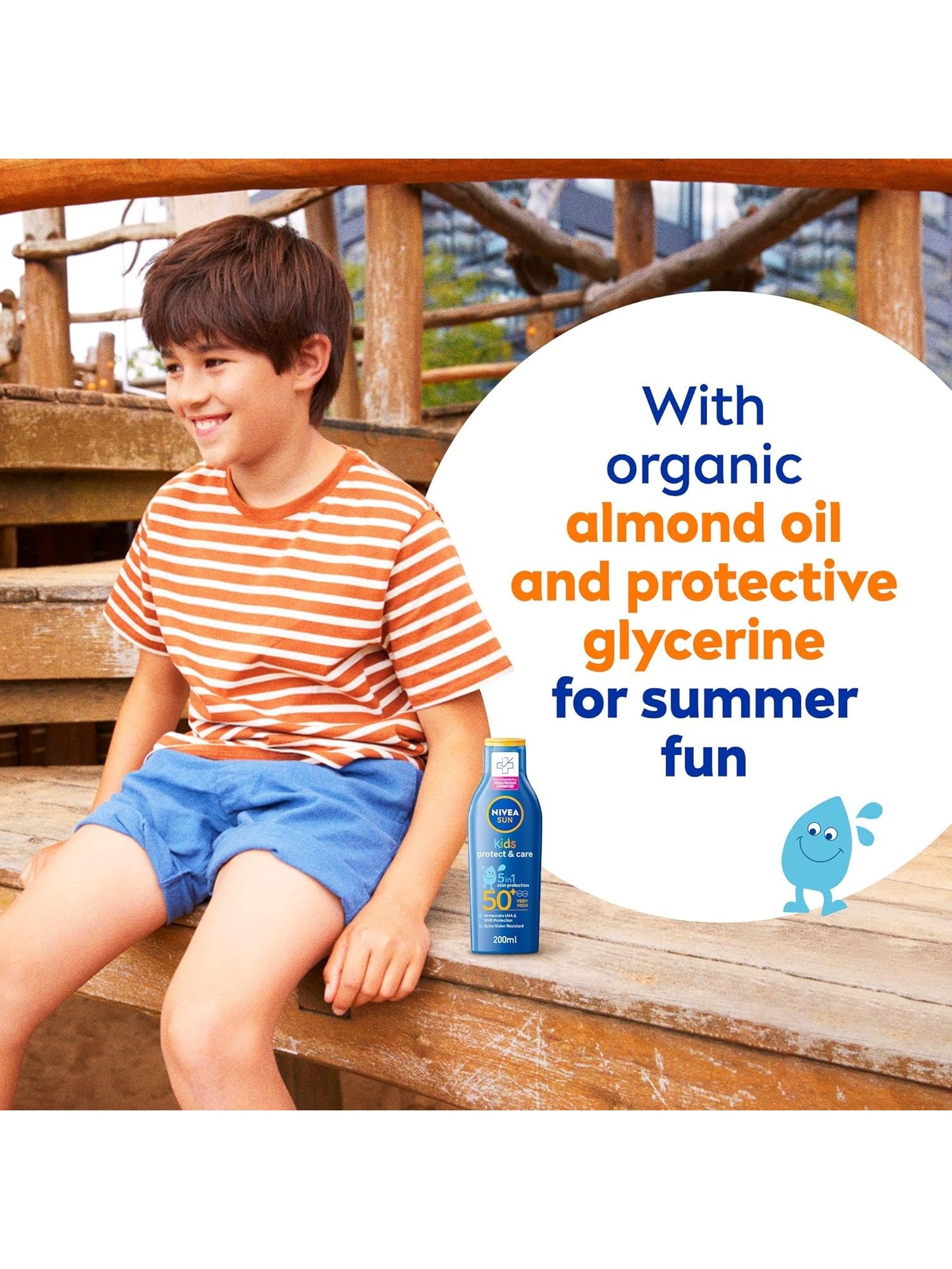 NIVEA SUN Kids Protect & Care Sun Cream Lotion SPF 50+ - 200ml