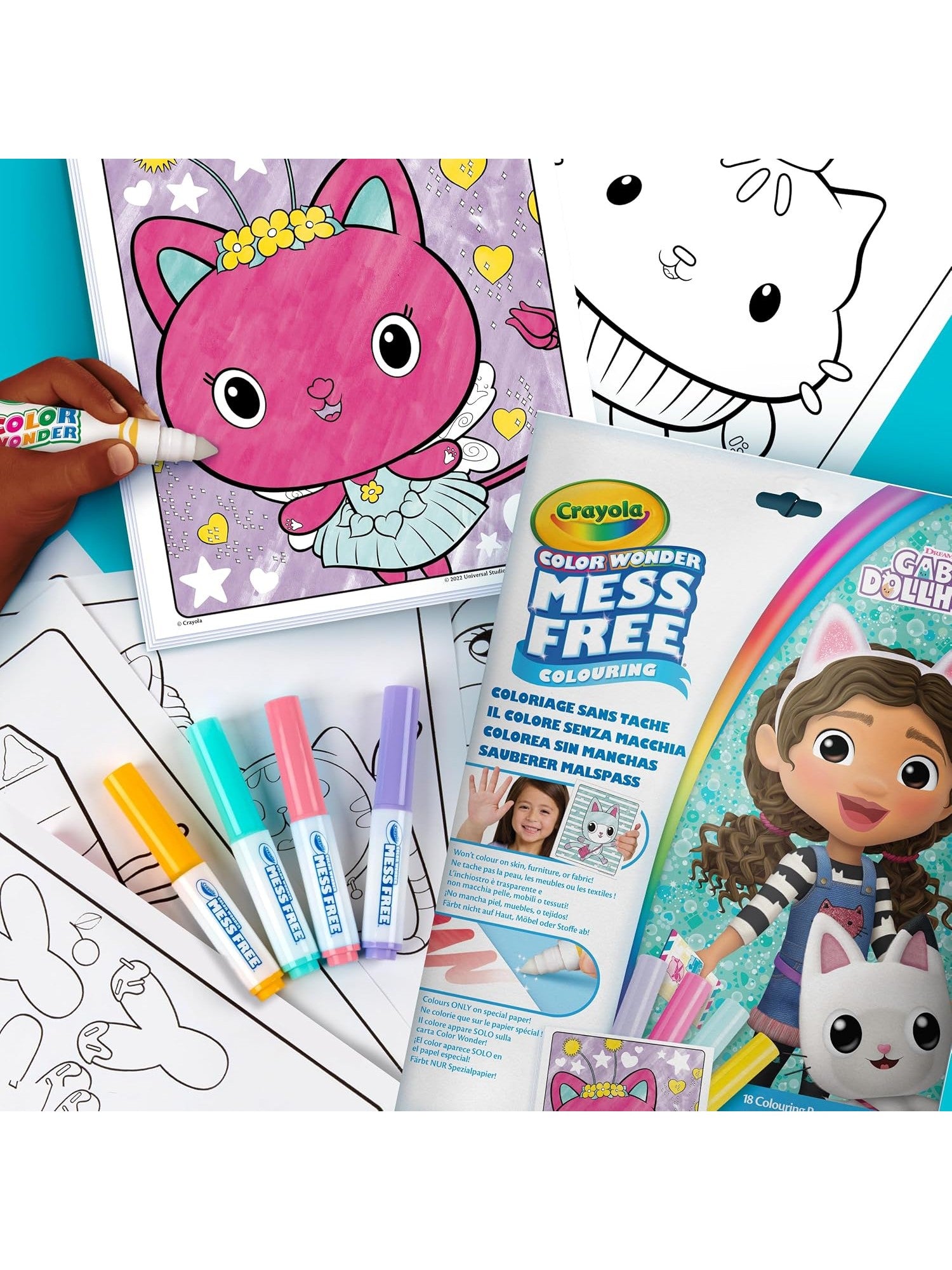 Crayola Color Wonder-Gabby's Dollhouse Mess-Free Colouring Book