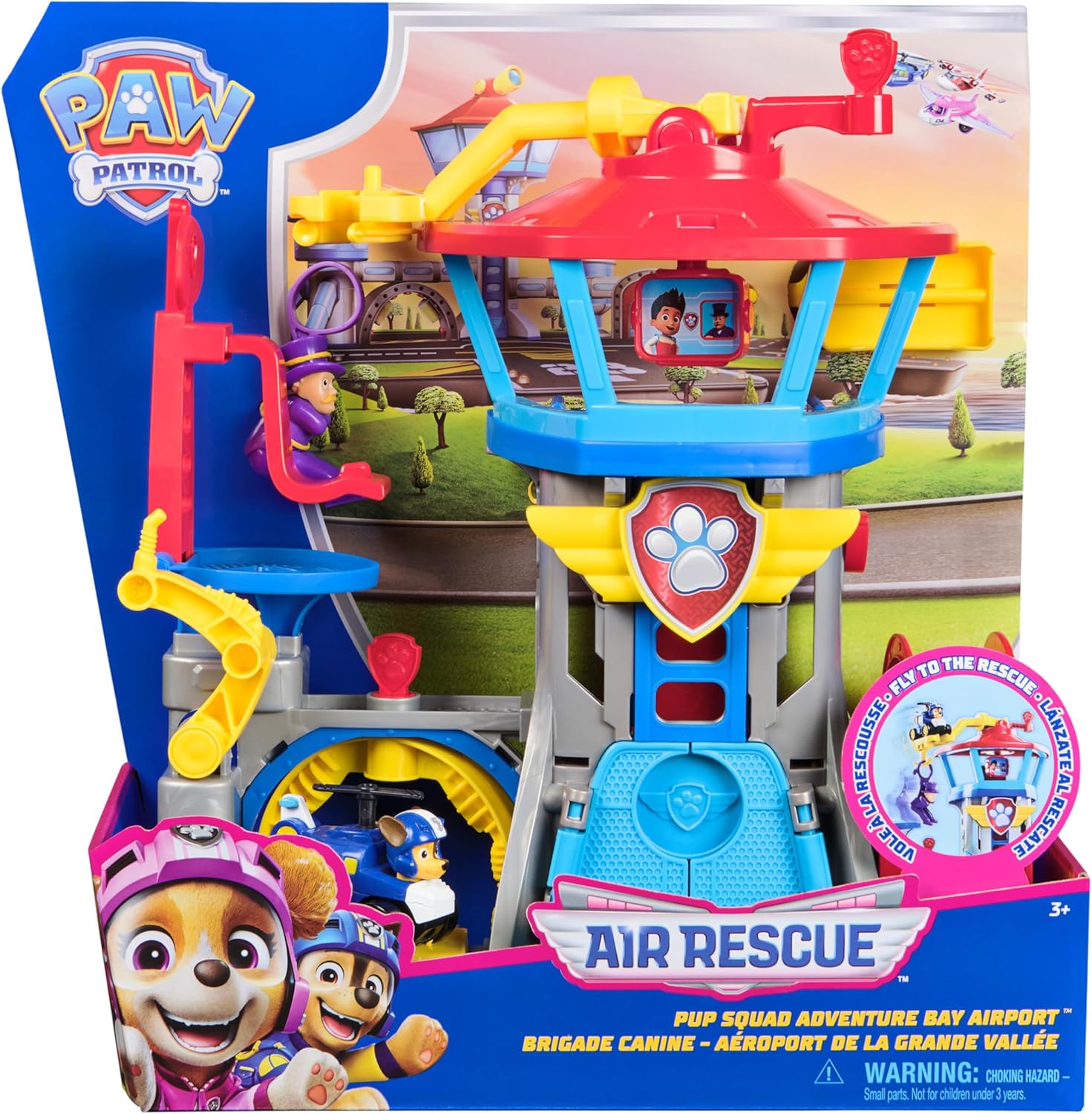PAW Patrol Air Rescue Pup Squad Adventure Bay Airport Set