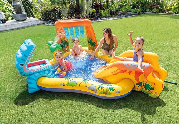 Intex Dinosaur Water Slide Inflatable Play Center