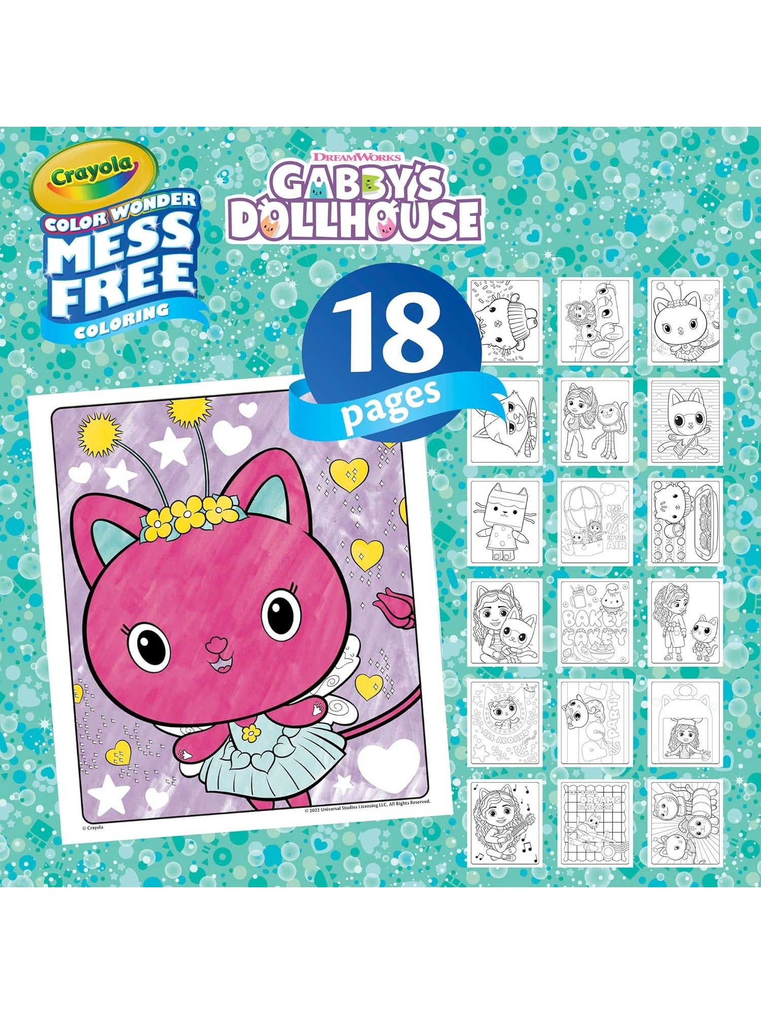 Crayola Color Wonder-Gabby's Dollhouse Mess-Free Colouring Book