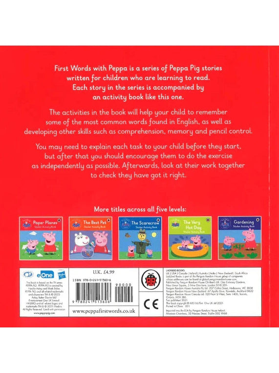 First Words with Peppa Level 1: Hide and Seek Sticker Activity Book (Paperback)