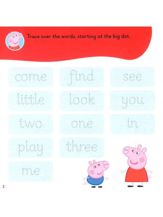 First Words with Peppa Level 1: Hide and Seek Sticker Activity Book (Paperback)