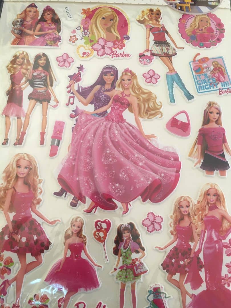 Barbie Cartoon Sticker