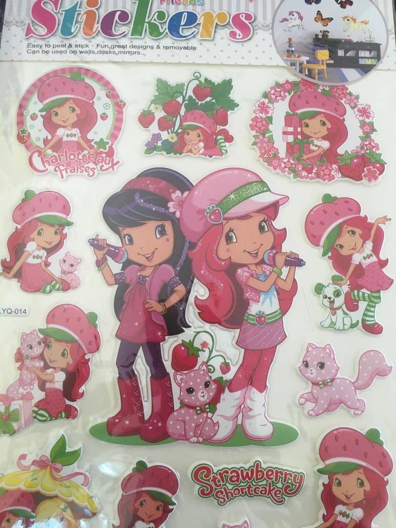Strawberry Shortcake Cartoon Sticker