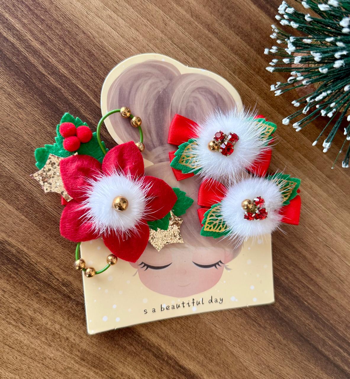Bantyk Christmas 3 in 1 Hair Clip