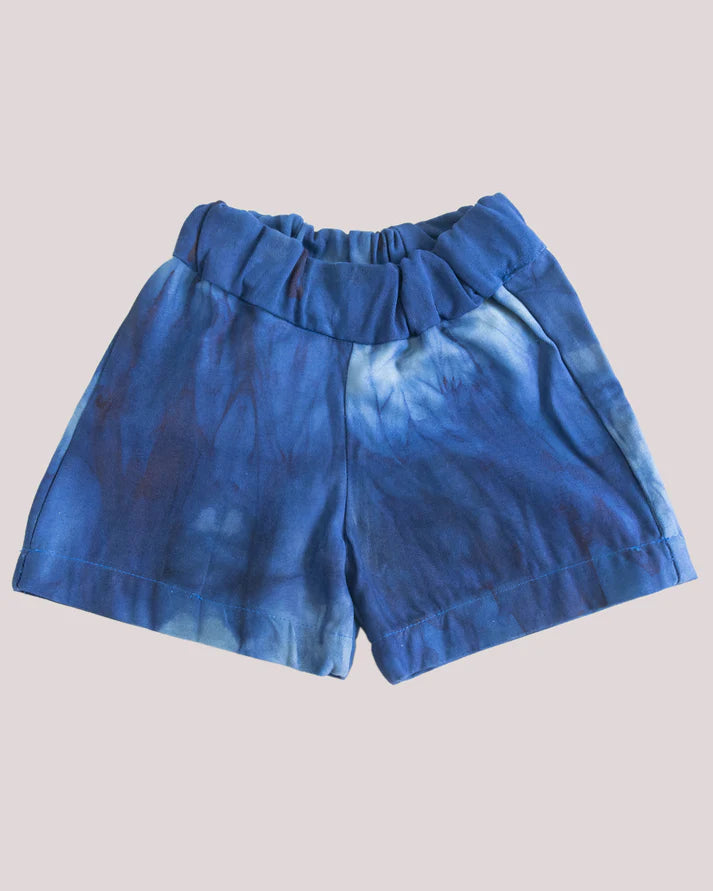 Loom & Dye Blue Tie Dye - Kids' Cotton Adire Shorts