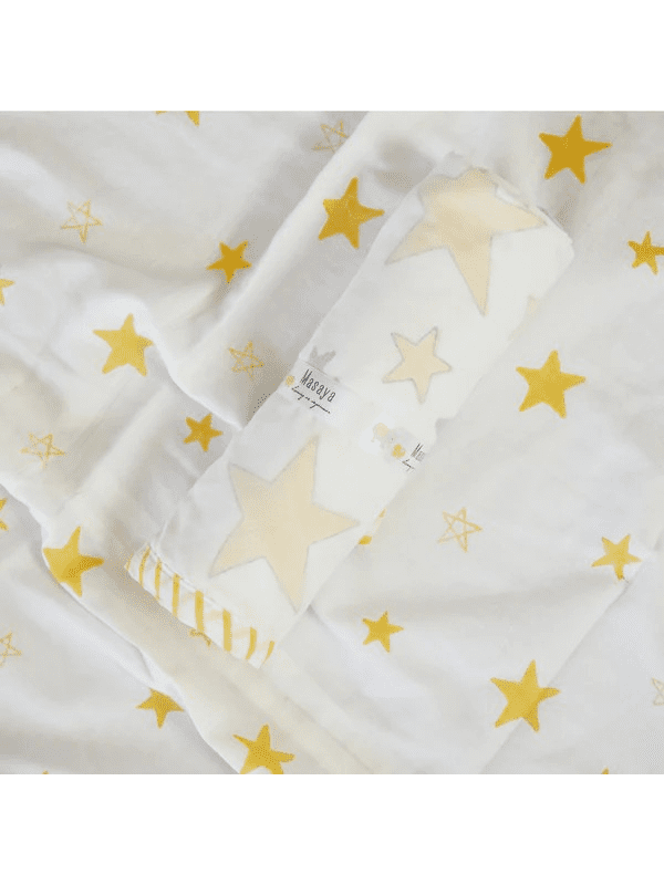 Superbaby Flies Over Town Blanket - Yellow