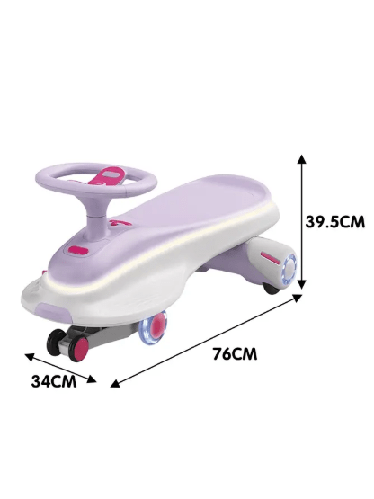 Aro/o Kids Electric Wiggle Car - Purple