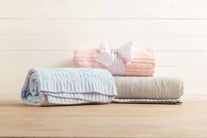 Stephen Joseph Chenille Blankets (2 colors available)