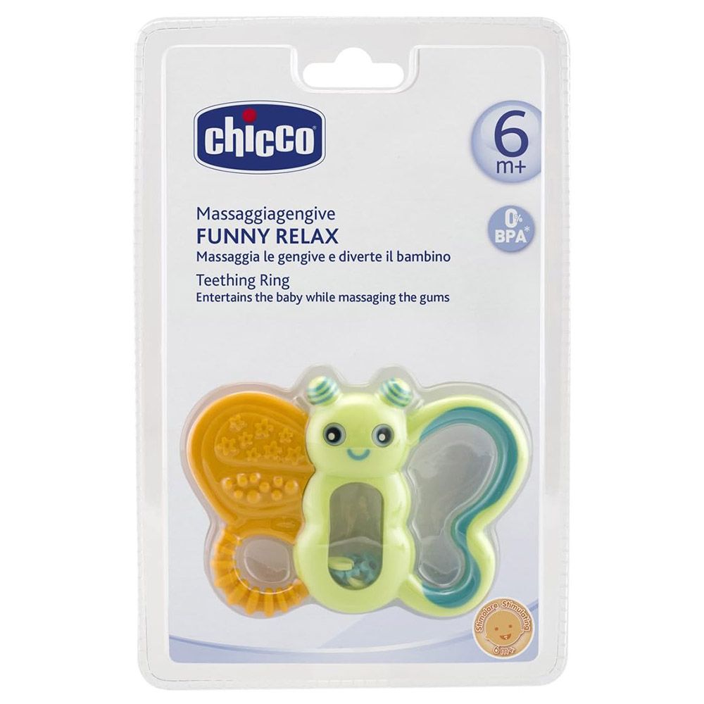Chicco Butterfly Teething Ring, 6m+