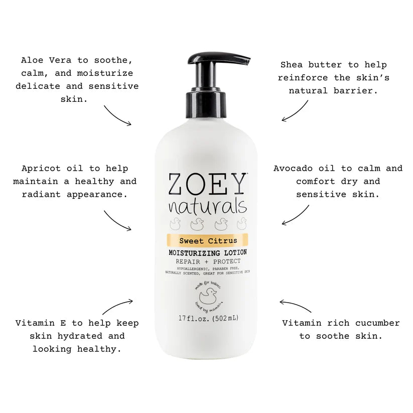 Zoey Naturals Sweet Citrus Moisturizing Lotion - 502ml