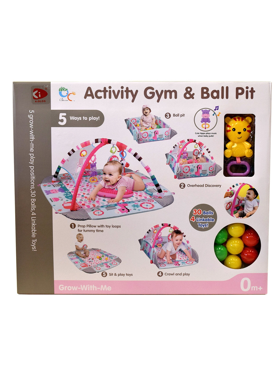Grow-With-Me Activity Gym & Ball Pit 0m+ - 5 ways to play!