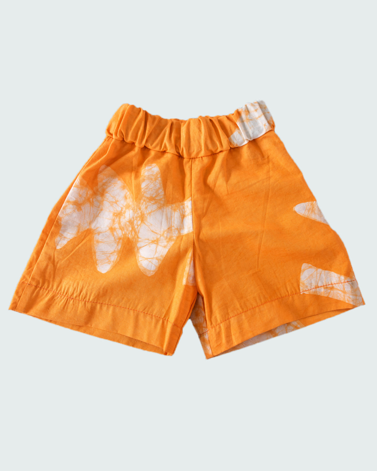 Loom & Dye Orange Tie Dye - Kids' Cotton Adire Shorts