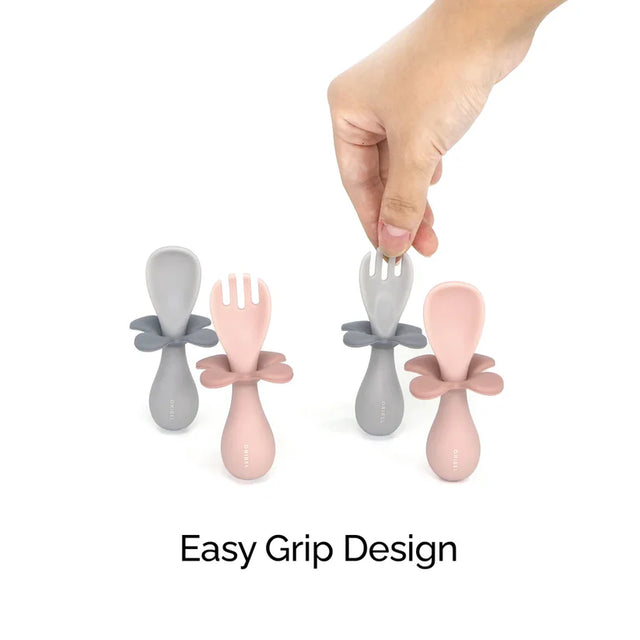 Oribel Baby Plate, Fork & Spoon (2 colors available)