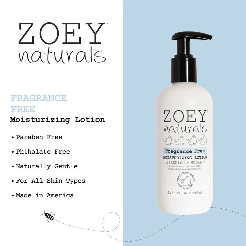 Zoey Naturals Fragrance Free Moisturizing Lotion- 286ml