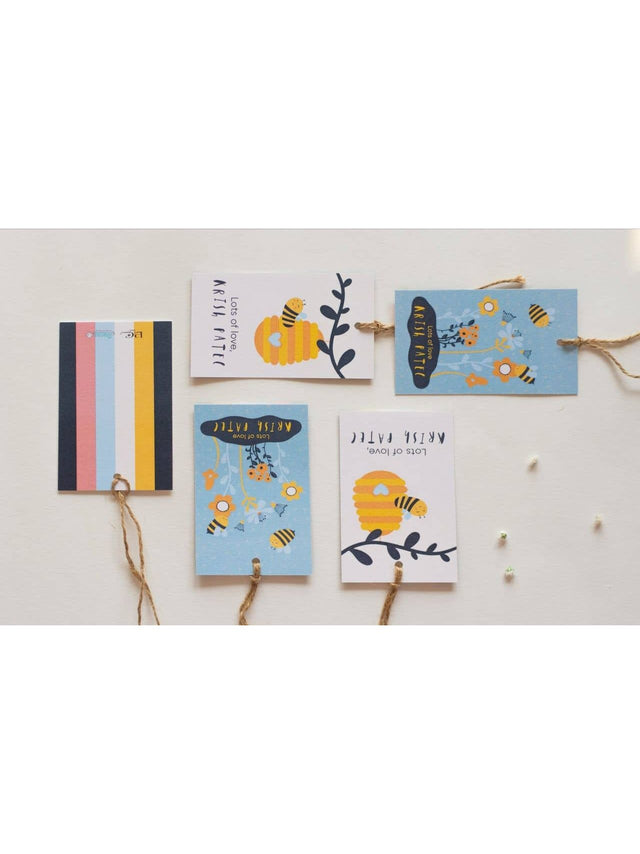 Gift Tags - Bee Yourself (Bright Blue - Pack of 10)