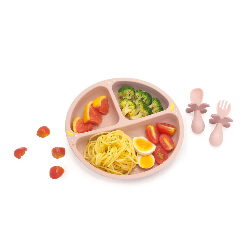 Oribel Baby Plate, Fork & Spoon (2 colors available)