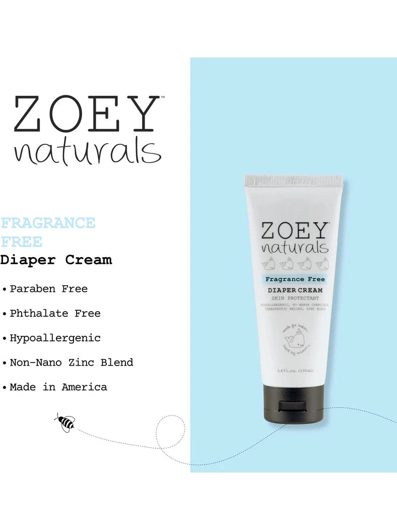 Zoey Naturals Fragrance Free Diaper Cream - 100ml