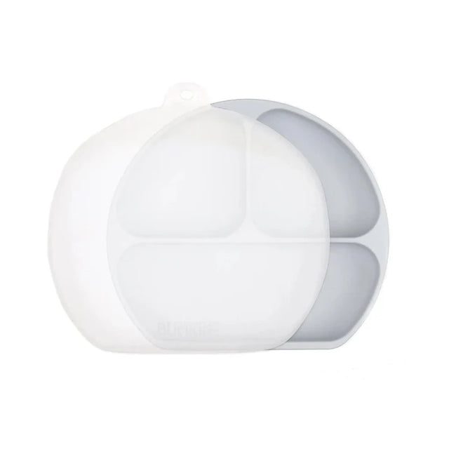 Bumkins Silicone Grip Dish with Lid -3 Section (4 colors available)