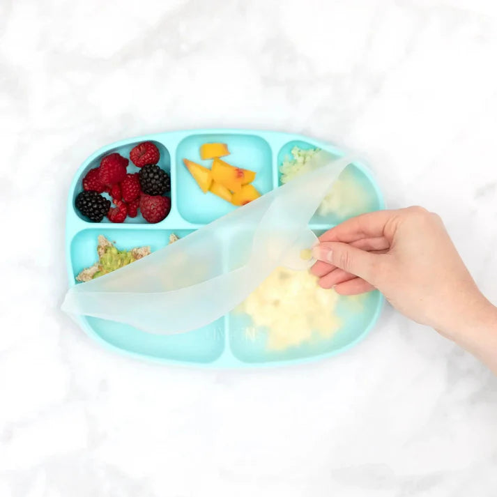 Bumkins Silicone Grip Dish with Lid - 5 Section (4 colors available)