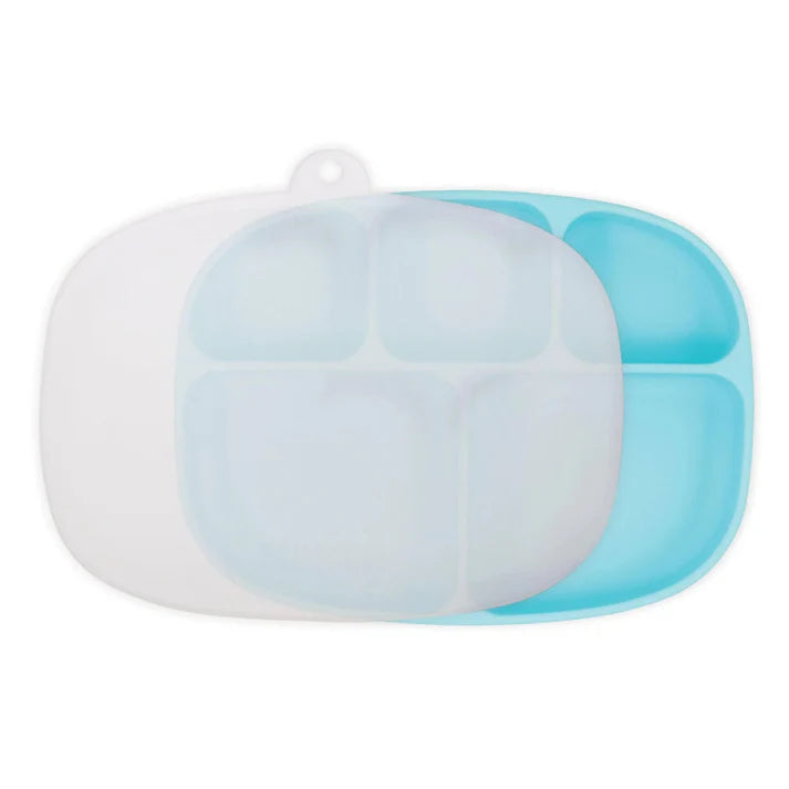 Bumkins Silicone Grip Dish with Lid - 5 Section (4 colors available)