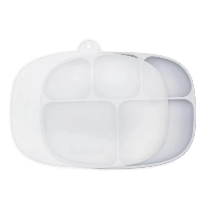 Bumkins Silicone Grip Dish with Lid - 5 Section (4 colors available)